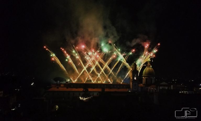 Sant’Anastasia. L’evento dell’incendio del Campanile a Madonna dell’Arco in diretta Tv