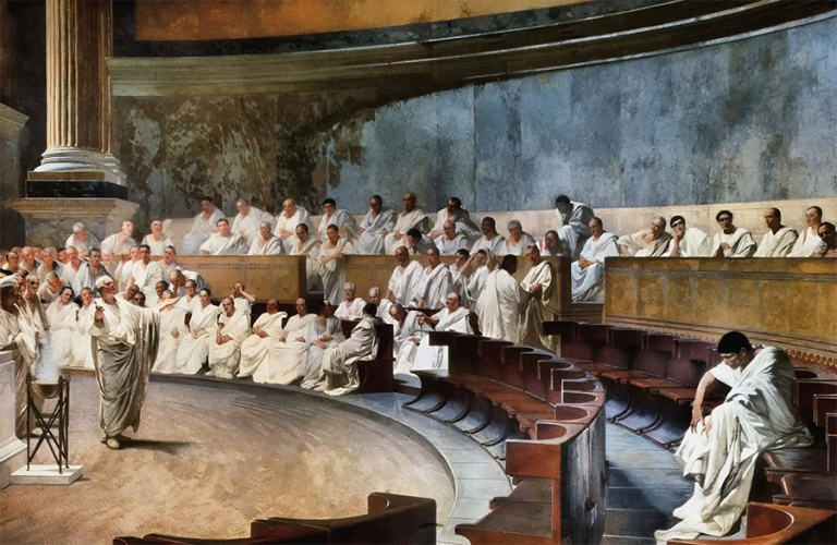 Cicerone usò in modo magistrale nei suoi discorsi anche l’arma dell’umorismo e dell’ironia