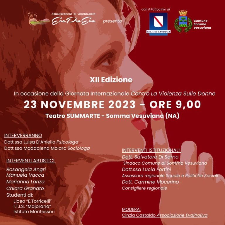 EvaProEva porta in scena il Rumore del Silenzio al Teatro Summarte