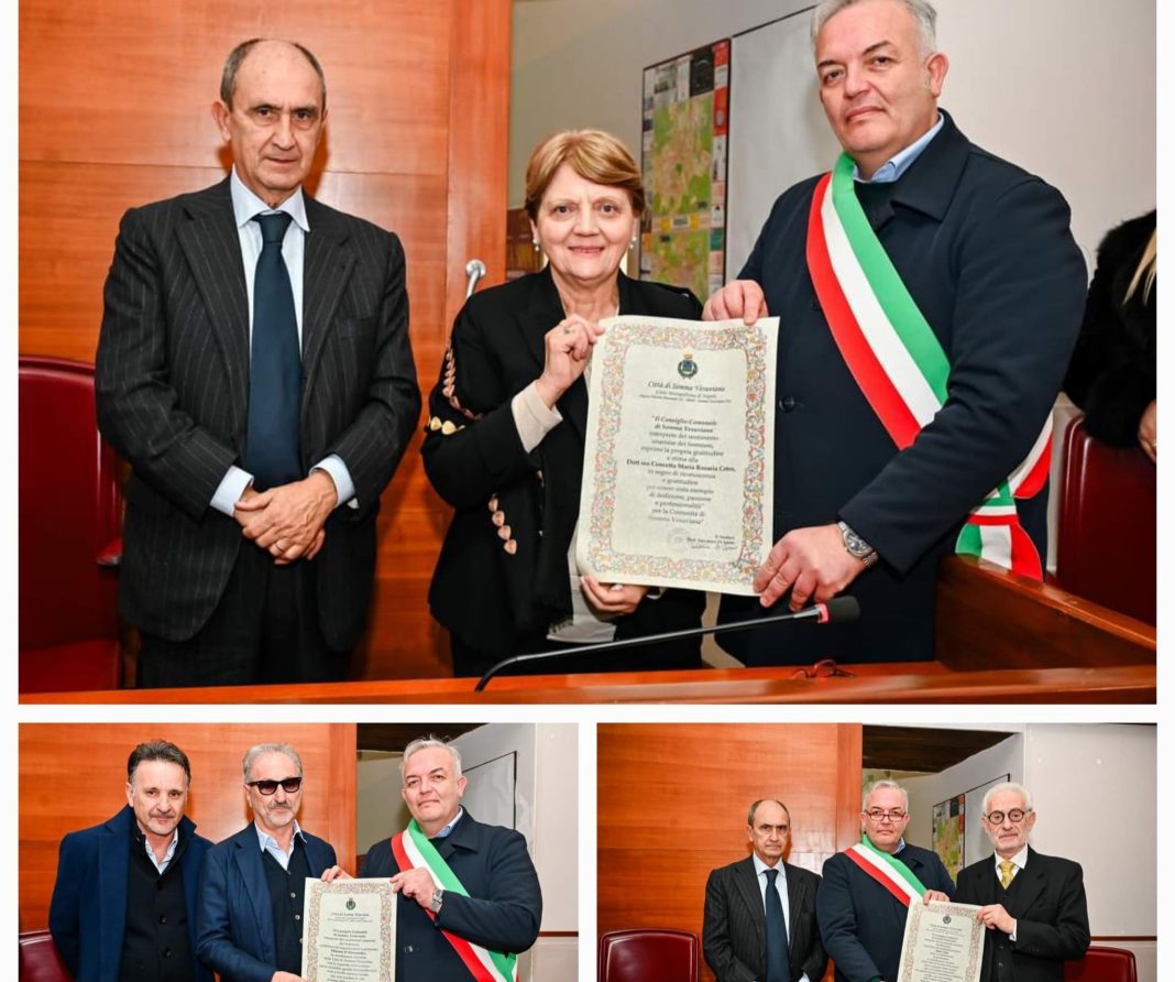Somma Vesuviana ha tre cittadini onorari