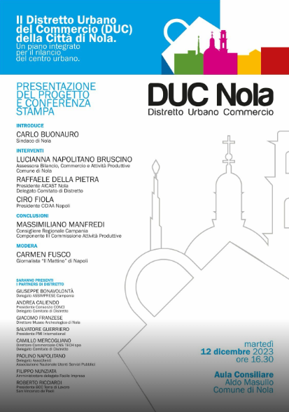 Nasce il distretto urbano del commercio a Nola
