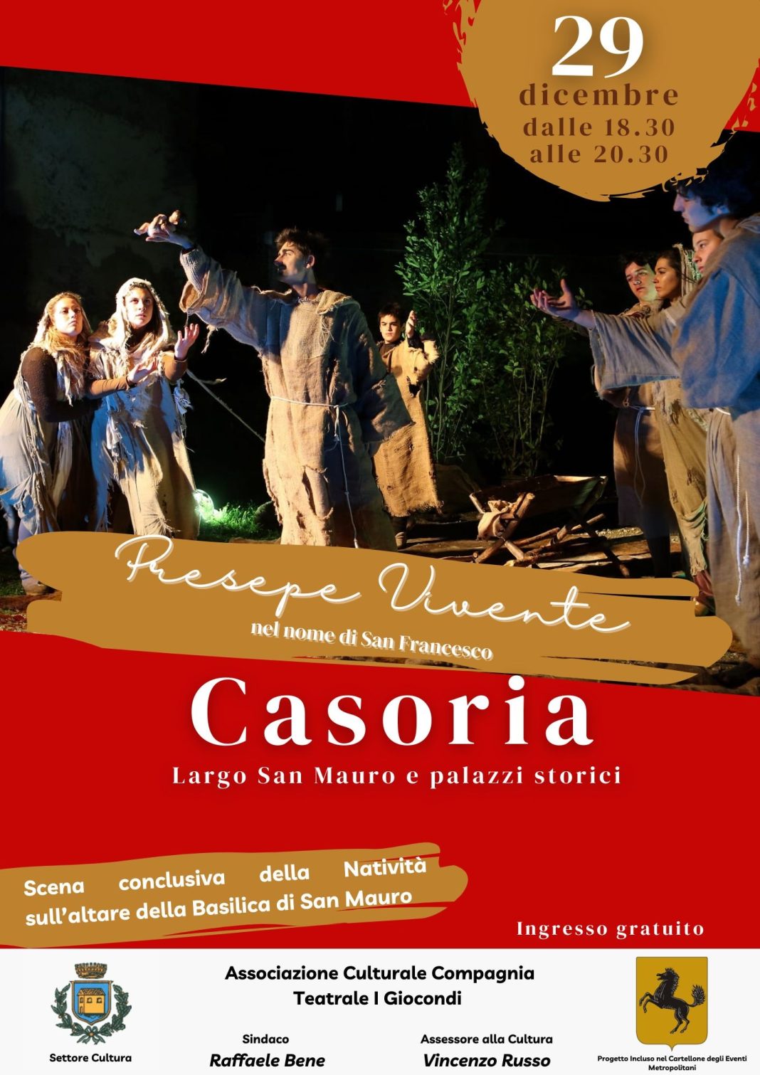 A Casoria il centro storico rivive la magia del presepe vivente