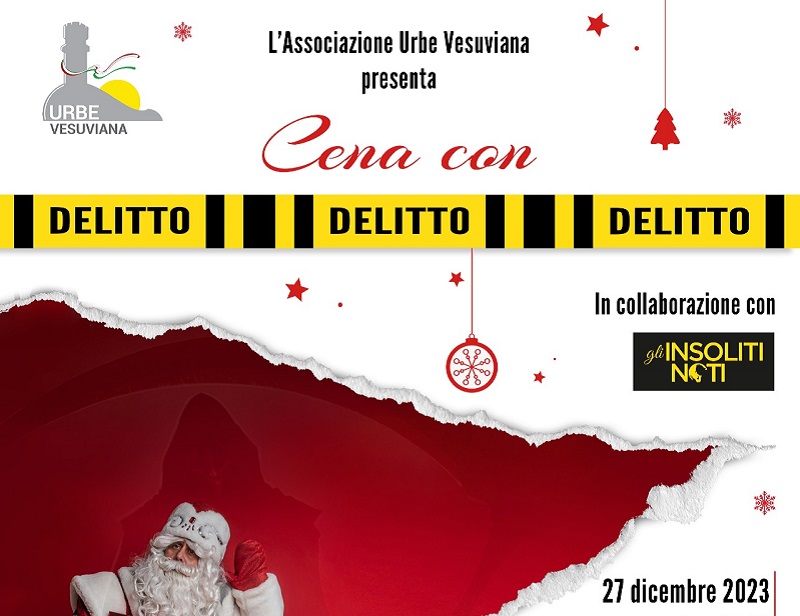 Sant'Anastasia, torna la Cena con delitto, l'evento di Urbe Vesuviana