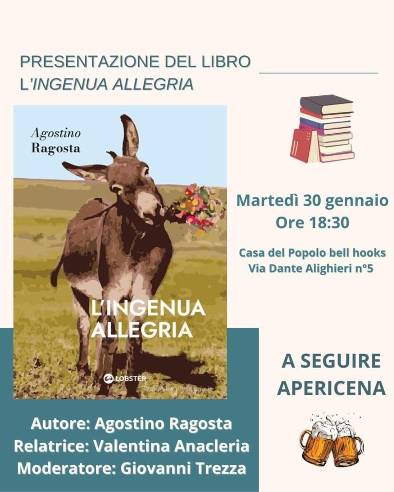 Casa del Popolo bell hooks, verso il festival del libro: si parte con “L’ingenua allegria”.