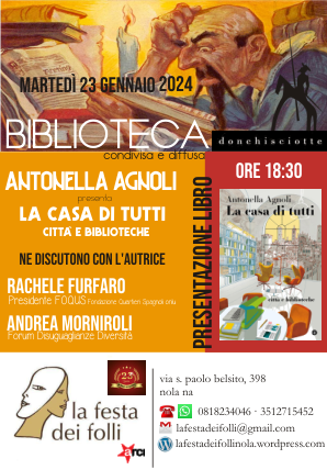 Nola, presentazione del libro “La Casa di tutti. Città e Biblioteche”