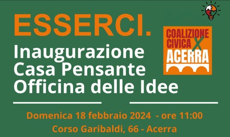Acerra, l’opposizione inaugura domani la sua casa
