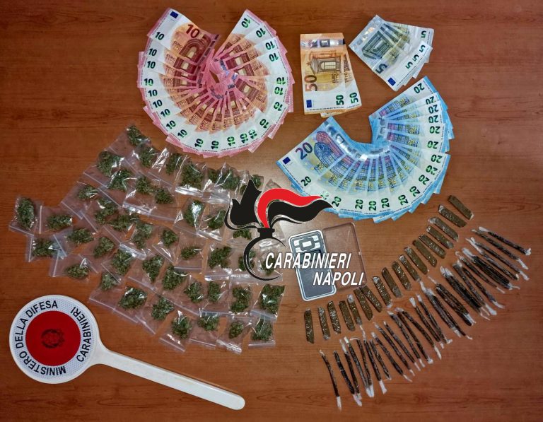 Somma, 21enne trovato con quasi 2 etti di droga: è in cella