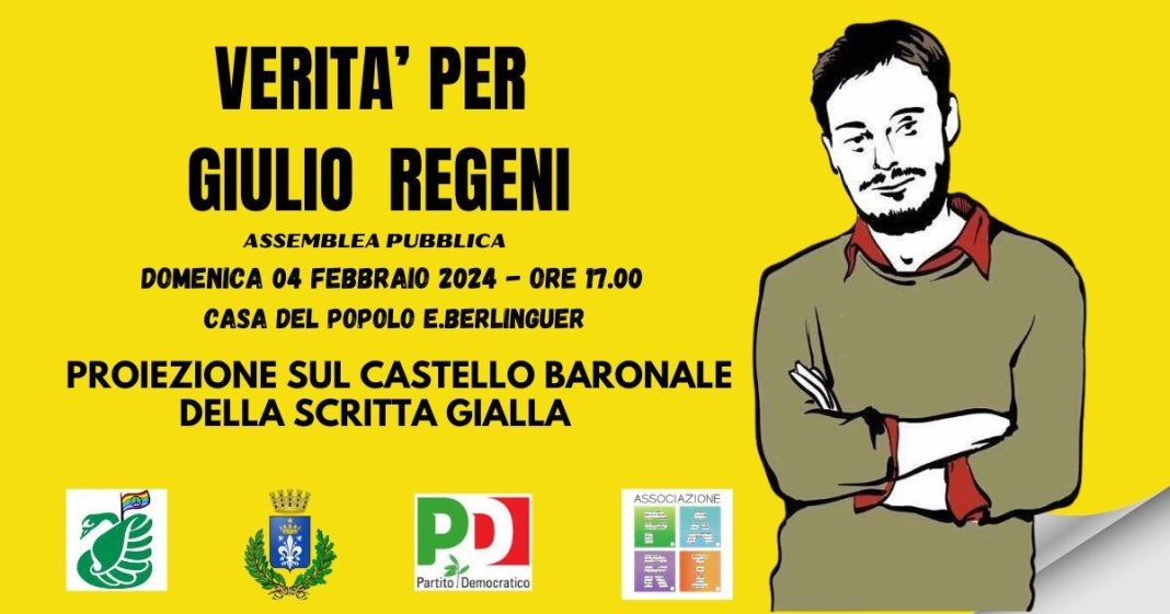 Acerra, due giorni di mobilitazione per Giulio Regeni