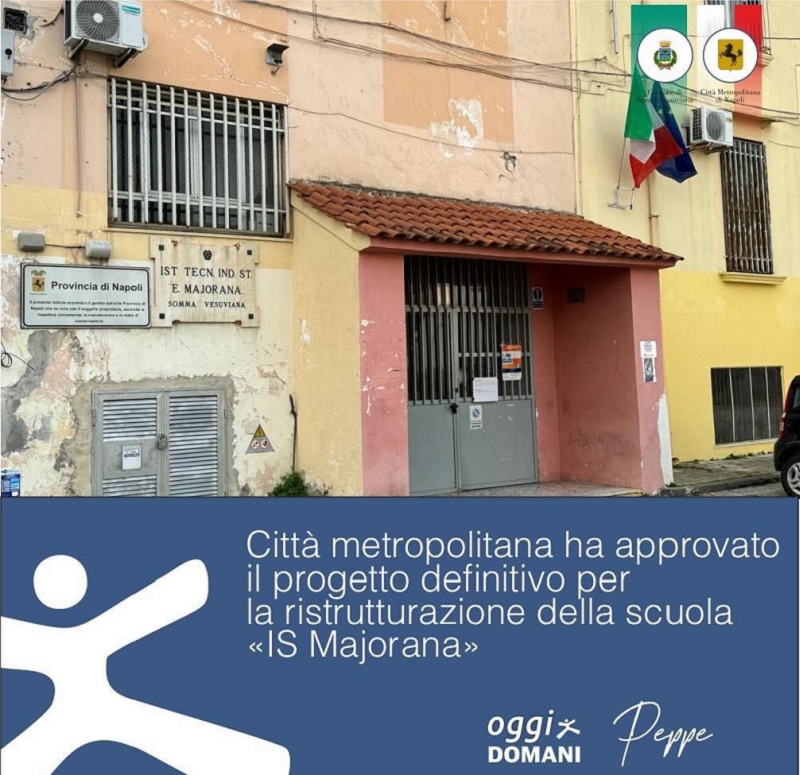 Somma Vesuviana, via libera ai lavori di messa in sicurezza dell’ITIS “E. Majorana”