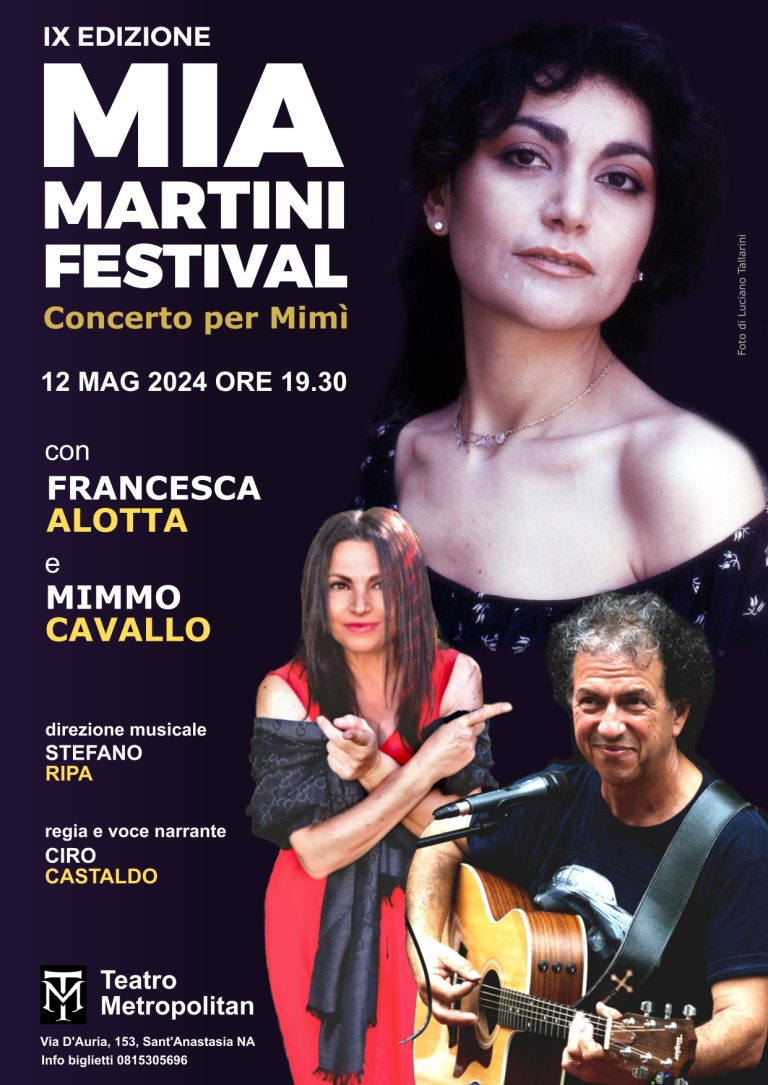 La IX edizione del Mia Martini Festival sbarca a Sant’Anastasia