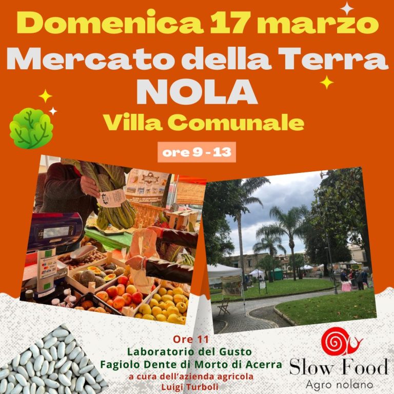 Nola, torna il Mercato della Terra domenica 17 marzo