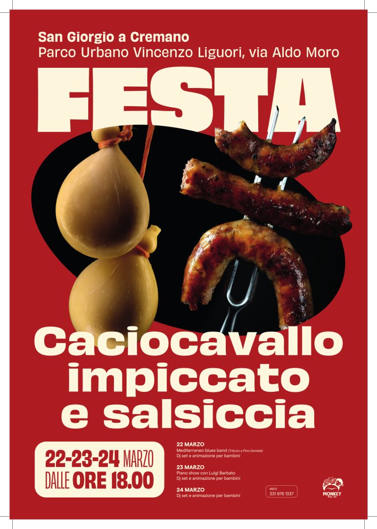 San Giorgio a Cremano, tutto pronto per la festa del caciocavallo e salsiccia