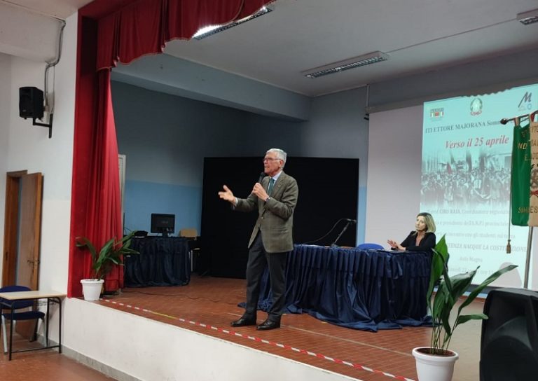 Somma Vesuviana, all’ITI E. Majorana l’evento “Dalla Resistenza nacque la Costituzione”