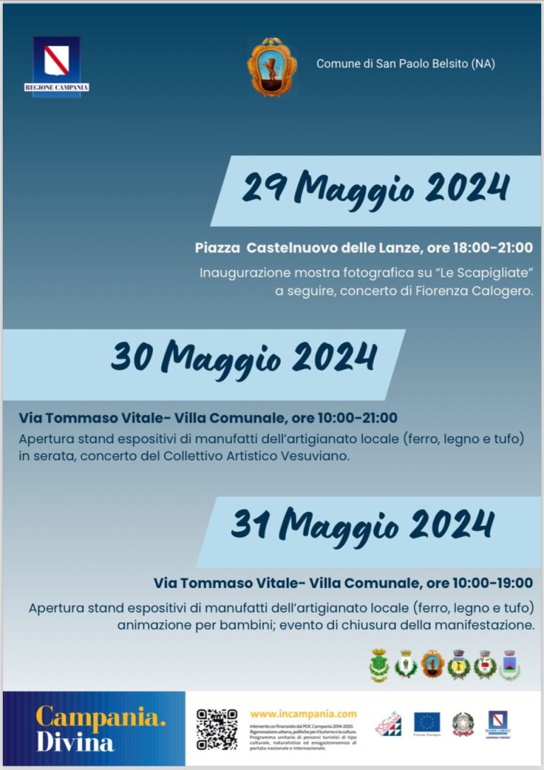 San Paolo Belsito, riflettori accesi sull’artigianato locale: manufatti tipici e spettacoli di animazione