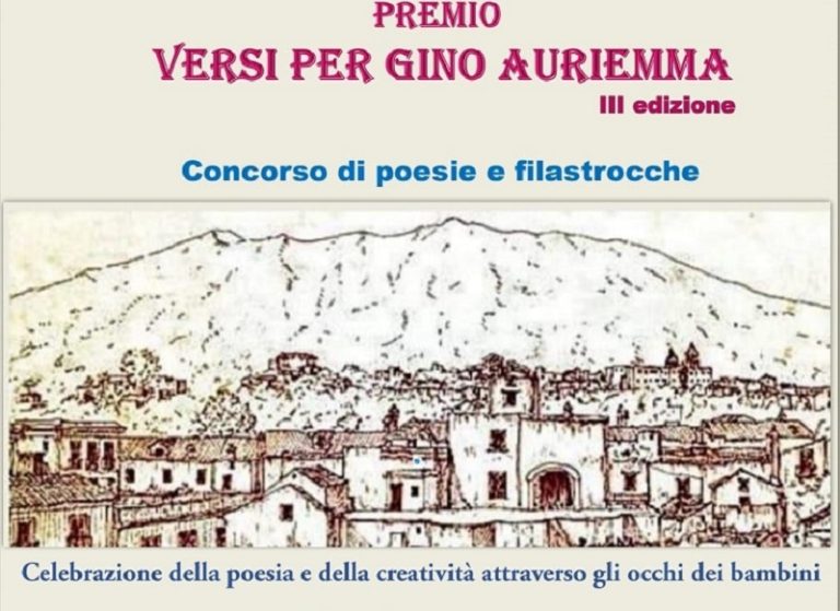Somma Vesuviana, concorso di poesie e filastrocche Premio Gino Auriemma III Edizione