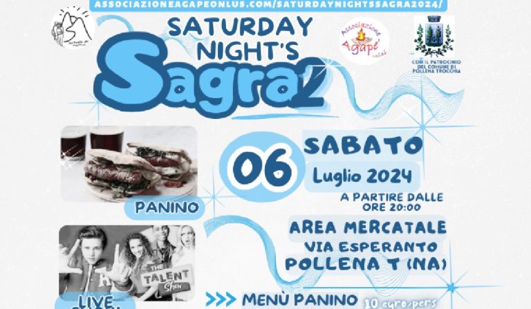 Pollena, nell’area mercato torna Saturday Night’s Sagra