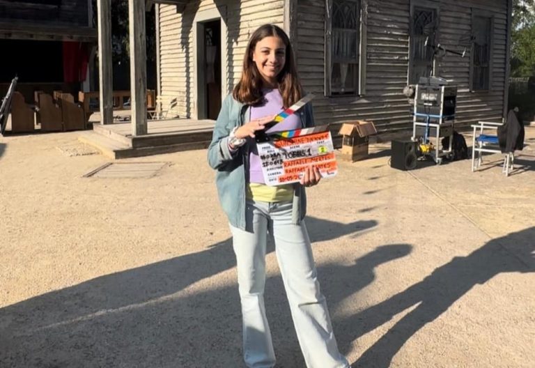 La baby attrice Aurora Guarino in Trentino per Din Don 6