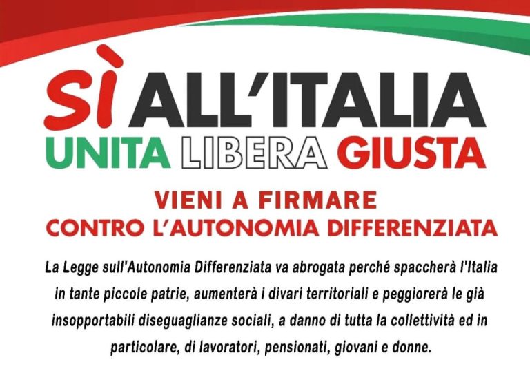 Somma, prima riunione del Coordinamento  per il referendum sull’autonomia differenziata