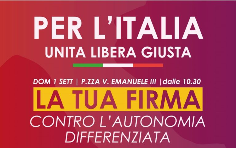 Somma Vesuviana, La Città Cambia e M5s in piazza insieme contro l’Autonomia differenziata