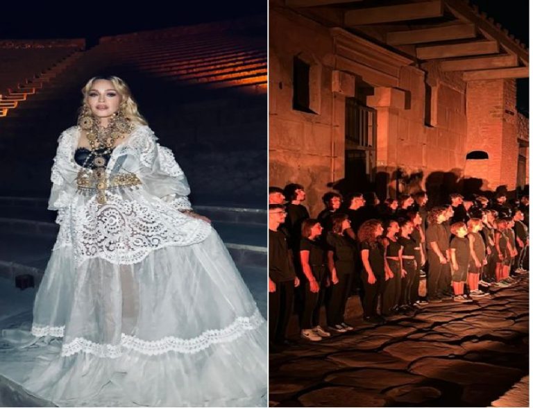 La serata unica della star Madonna agli Scavi di Pompei: finanziato progetto per bambini