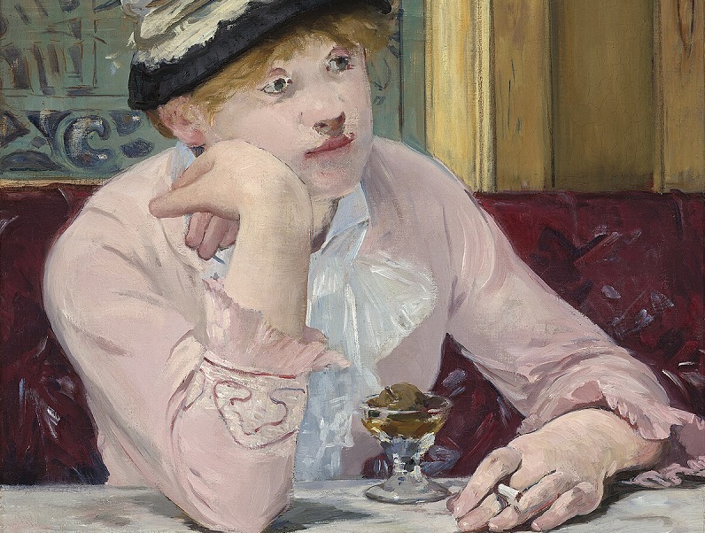 “La prugna” di E. Manet: forse il vero tema del quadro è la noia.