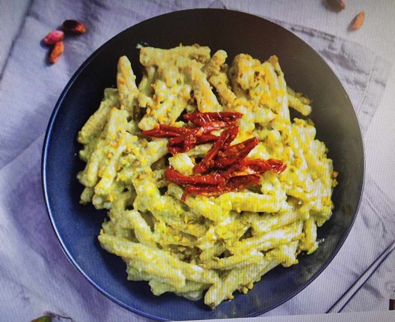 Le ricette di Biagio: pasta al pesto di pistacchio. Il pistacchio, “seme” letterario