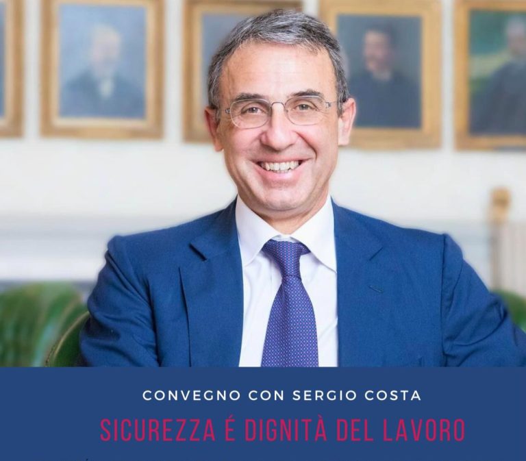 Sicurezza è dignità del lavoro, tavola rotonda con l’ex ministro Costa