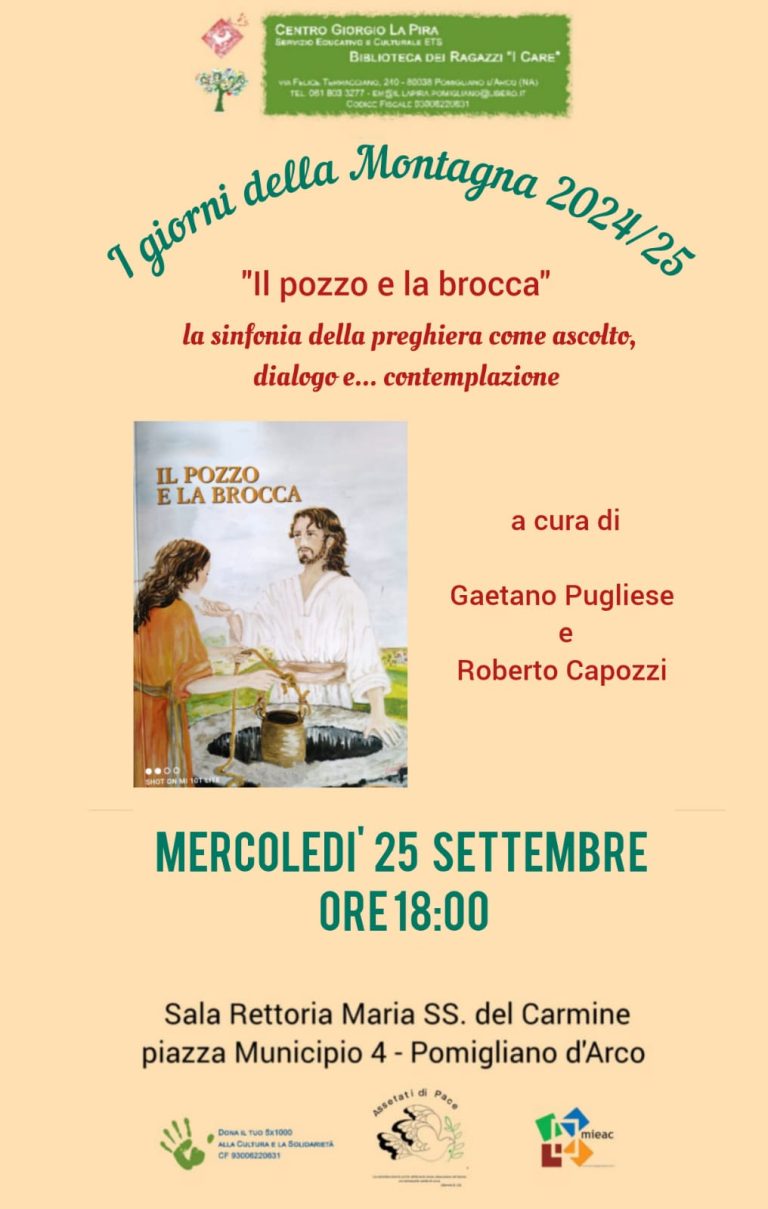 A Pomigliano “Il pozzo e la brocca”: un viaggio tra preghiera, ascolto e contemplazione