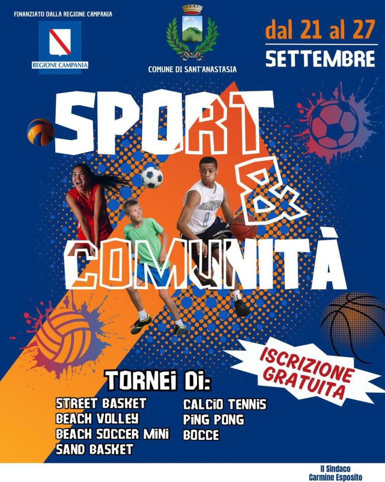 Settimana dello Sport a Sant’Anastasia: ecco il programma