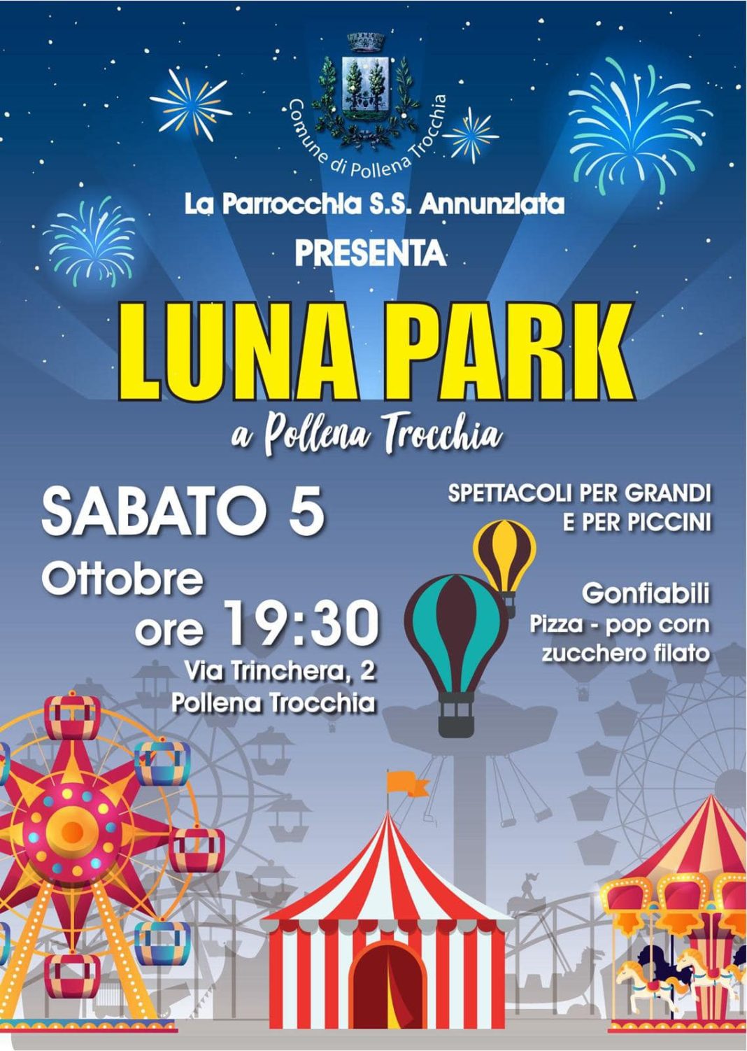 Pollena Trocchia, Luna park: divertimento per grandi e piccini
