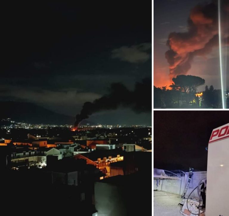 Marigliano, scoppia incendio nell’autorimessa: veicoli distrutti