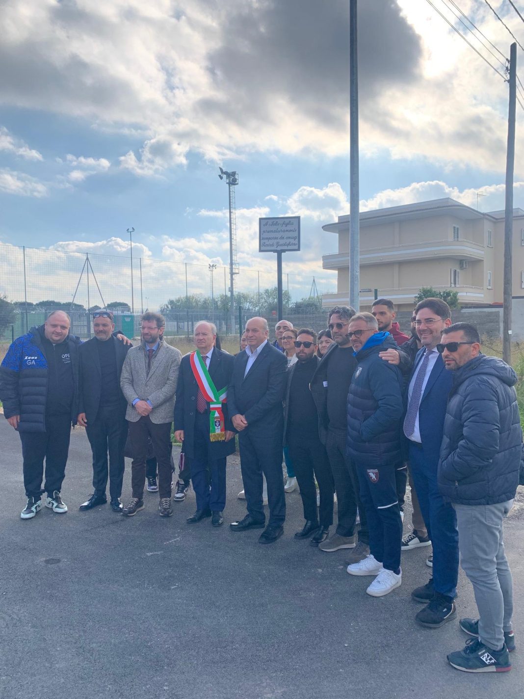 Inaugurato il settore ospiti dello stadio di Acerra: varco dedicato alla piccola Jolie