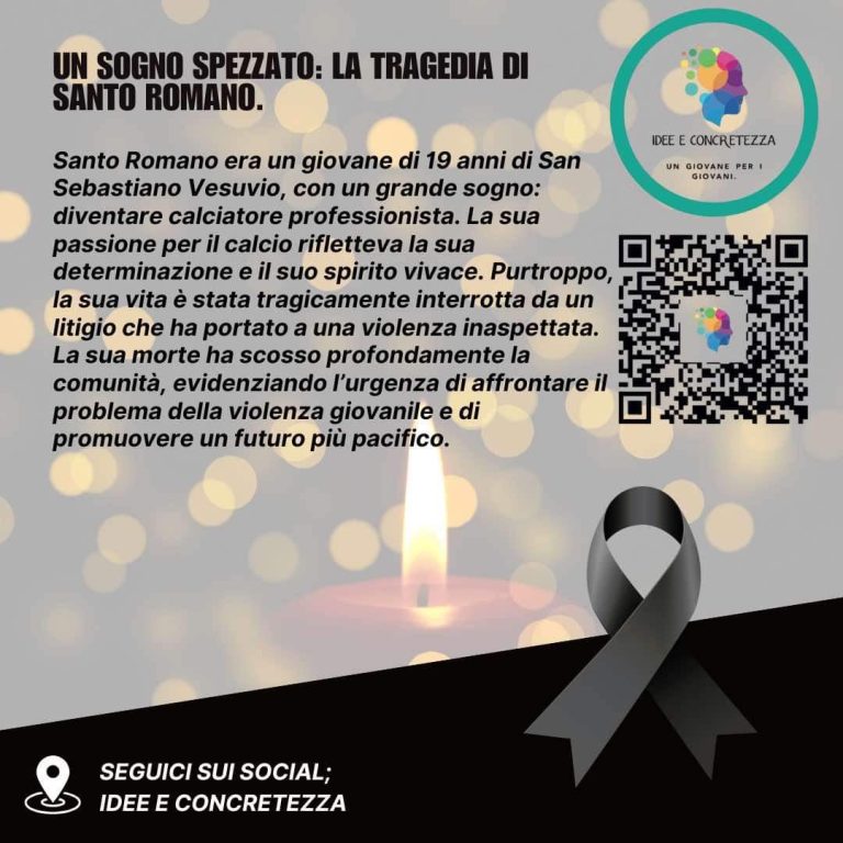 Villaricca, Idee e Concretezza sulla morte di Santo Romano: “c’è bisogno di un cambiamento”