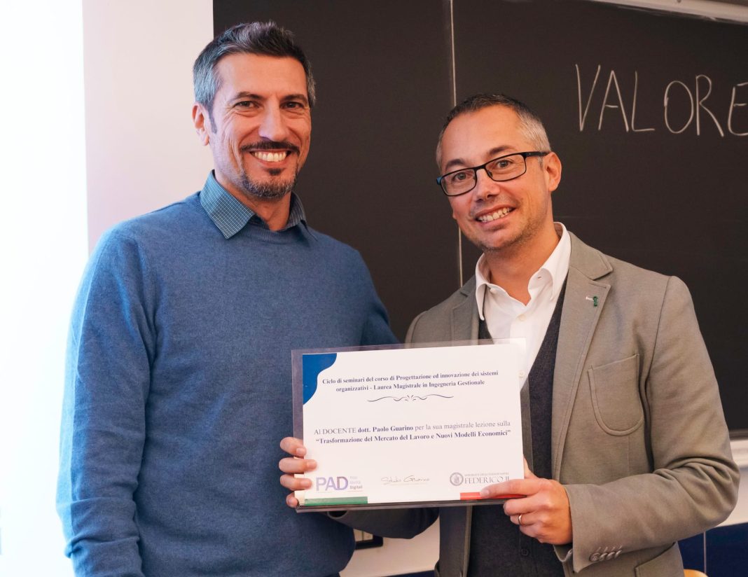 Innovazione e lavoro: intervento dell’esperto Paolo Guarino all’Università Federico II di Napoli