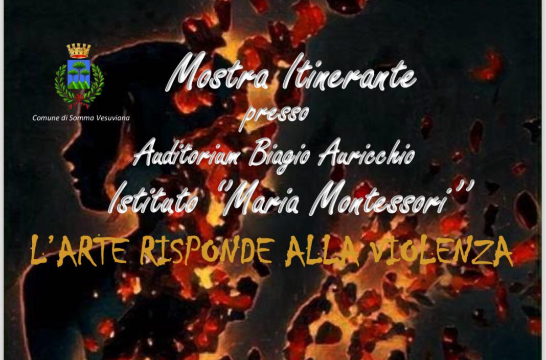 Somma, “L’arte risponde alla violenza”: mostra itinerante sul femminicidio all’Istituto Montessori