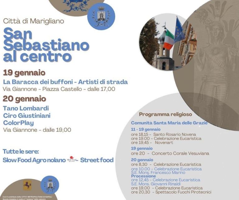 Marigliano, festa patronale: al via “San Sebastiano al centro”