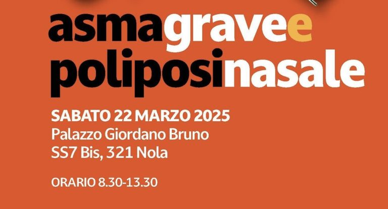 Asma grave e poliposi nasale: nuove cure al centro del corso a Nola