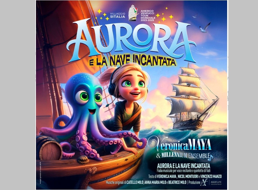 Veronica Maya presenta in prima assoluta Vento in poppa e la fiaba musicale Aurora e la nave incantata