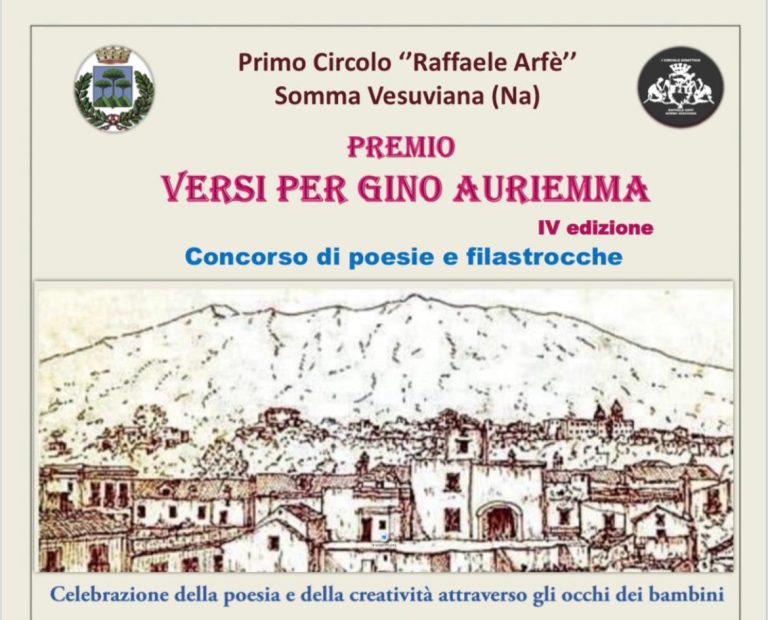 Somma, IV Edizione del Premio Letterario “Versi per Gino Auriemma”