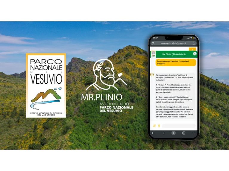  Il Parco Nazionale del Vesuvio lancia Mr. Plinio: il primo AI assistant di un Parco Nazionale al mondo