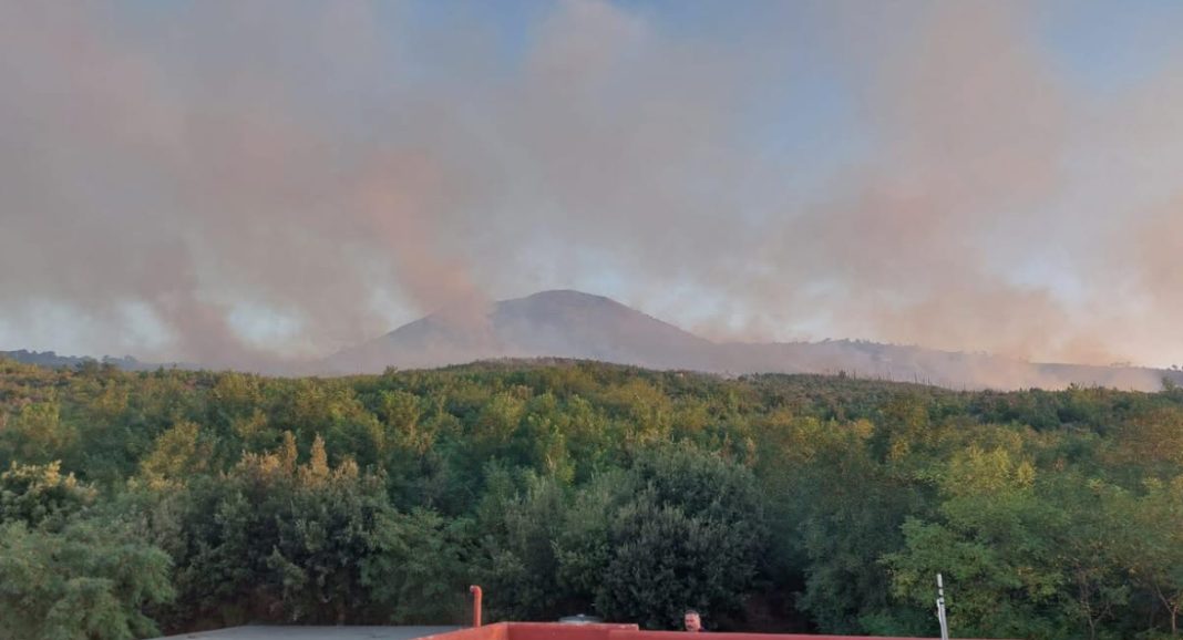 Parco del Vesuvio, altra notte di fiamme e tensione: incendio riattivato e nuovo intervento