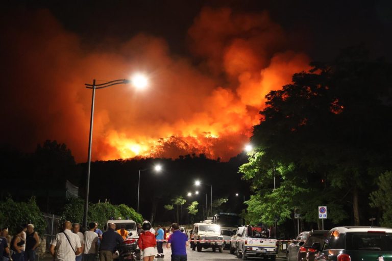 Incendio sul Monte Somma: il Vesuvio brucia, allarme nel Parco Nazionale