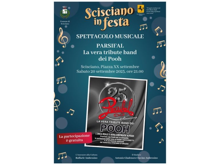 “Scisciano in festa” si conclude con lo spettacolo musicale dei “Parsifal”