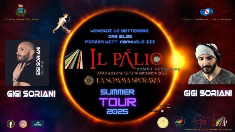 Il dj Gigi Soriani apre il Palio di Somma Vesuviana, un ponte tra musica e tradizione