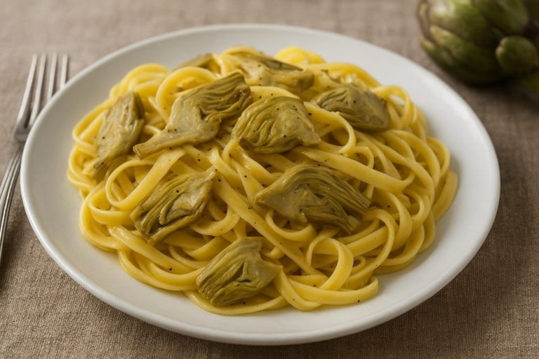 La ricetta di Biagio: tagliatelle ai carciofi. Le gusti di più, se pensi al mito della ninfa Cynara