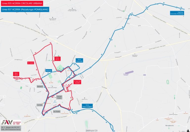 Acerra, dal 6 nuove linee bus per il trasporto pubblico locale: decisi i percorsi