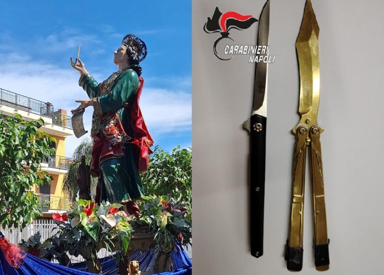 Mariglianella, caos al concerto della Festa Patronale: spuntano coltelli dopo lite tra 14enni