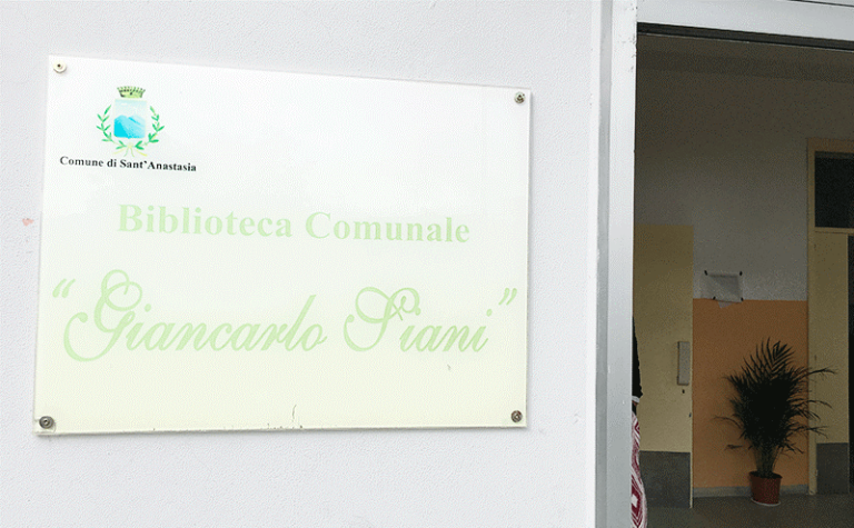 Sant’Anastasia, progetto Biblio-Link  e apposizione nuova targa : sarà presente Paolo Siani