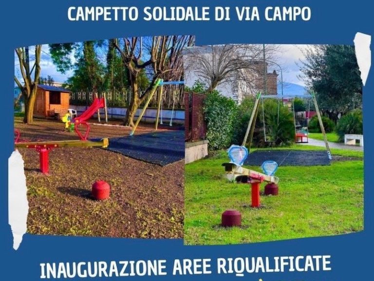 Scisciano, al via l’inaugurazione spazio giochi del Campetto Solidale