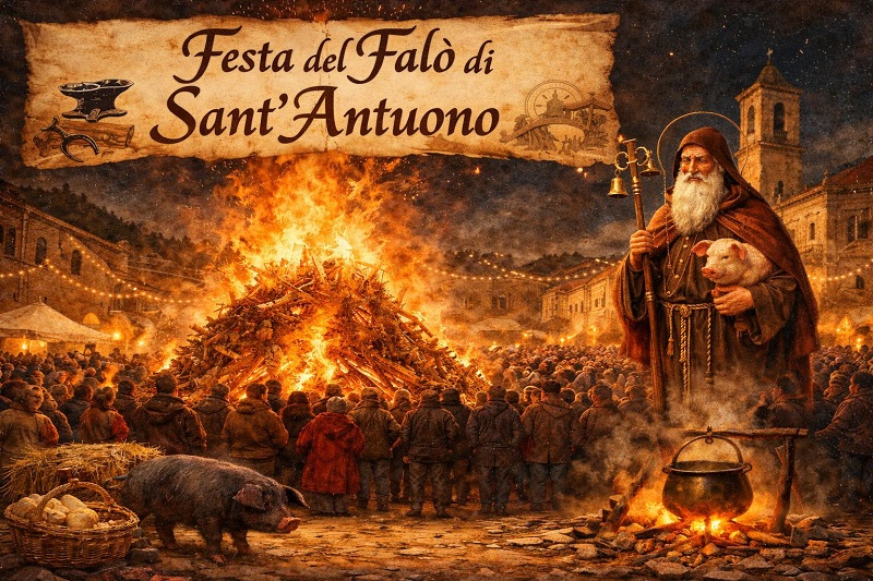 Somma rinnova la tradizione dei fuochi di Sant’Antonio Abate tra Casamale e Rione Trieste
